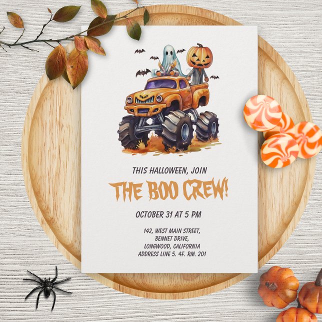 Boo Crew Halloweenfest Inbjudan (Skapare uppladdad)
