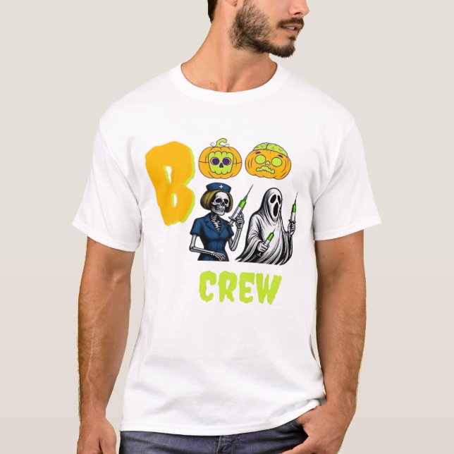 Boo Crew Klassisk T-Shirt (Framsida)