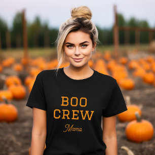 Boo Crew Mamma Family Halloween T Shirt