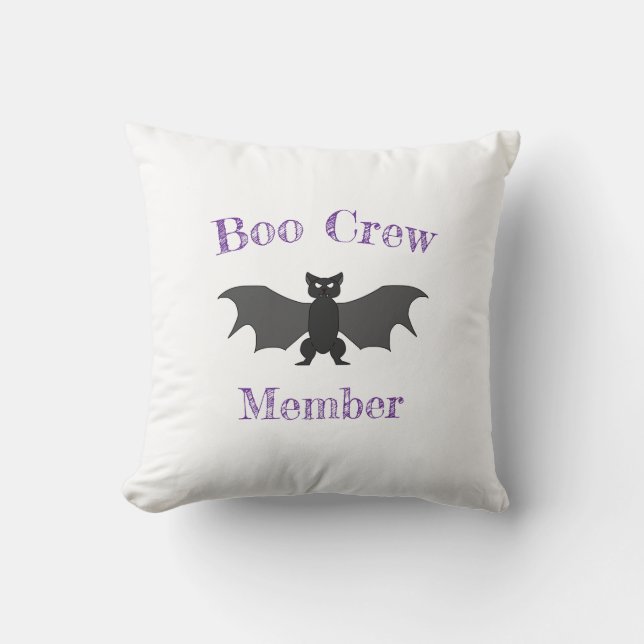 Boo Crew Member Fladdermus Dekorativ kudde (Framsida)