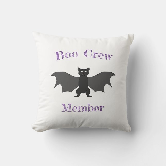 Boo Crew Member Fladdermus Dekorativ kudde (Framsida)