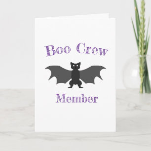 Boo Crew Member Halloween Card Kort