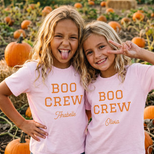 Boo Crew Monogram Halloween T Shirt