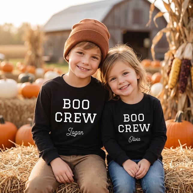 Boo Crew Monogram Halloween T Shirt (Skapare uppladdad)