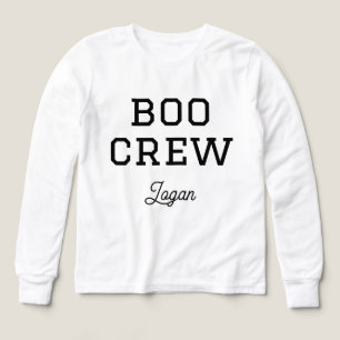 Boo Crew Monogrammed Halloween T Shirt