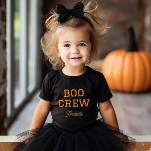 Boo Crew Monogrammed Halloween T Shirt
