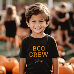 Boo Crew Monogrammed Halloween T Shirt
