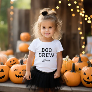 Boo Crew Monogrammed Halloween T Shirt