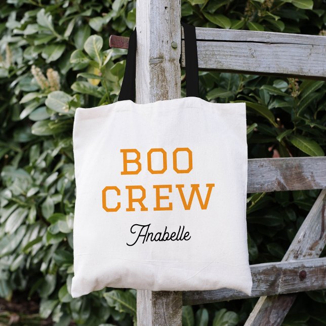 Boo Crew Monogrammed Halloween Tygkasse (Skapare uppladdad)