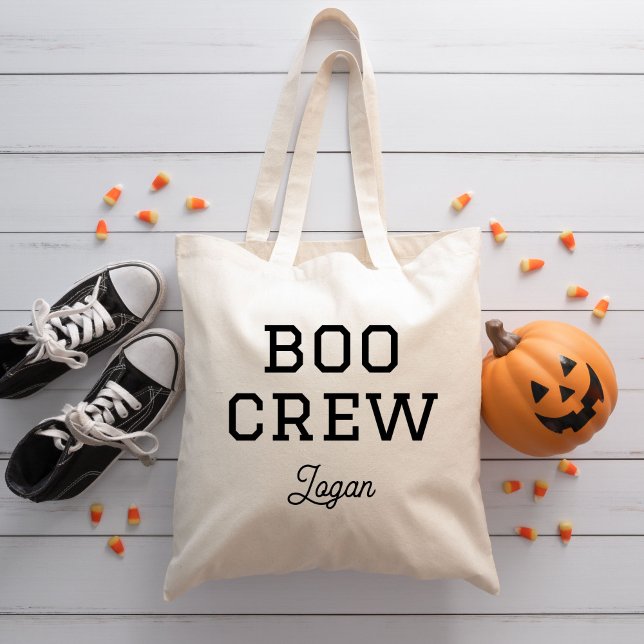 Boo Crew Monogrammed Halloween Tygkasse (Skapare uppladdad)