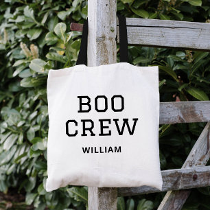 Boo Crew Monogrammed Halloween Tygkasse