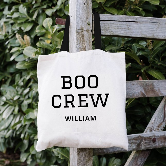 Boo Crew Monogrammed Halloween Tygkasse (Skapare uppladdad)