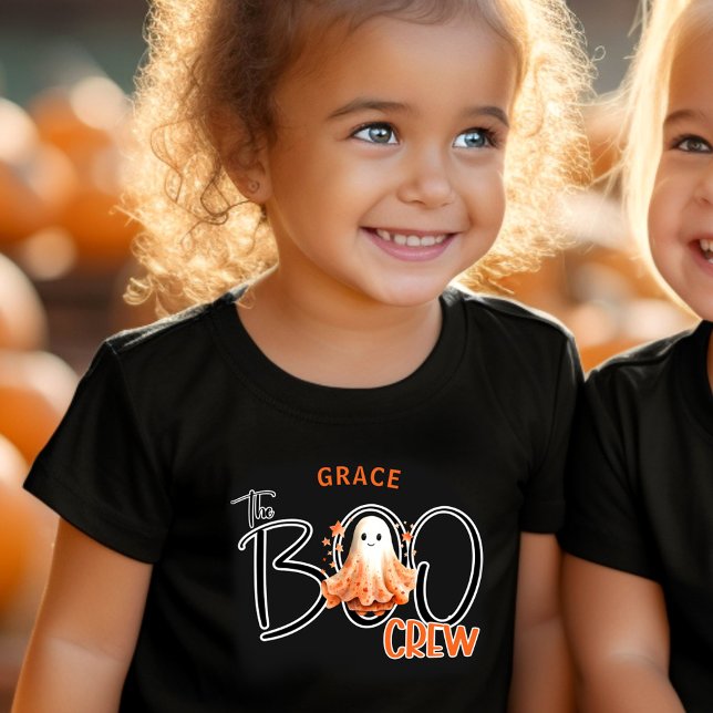 Boo Crew Namn Halloween Småbarn T-Shirt (The Boo Crew Name Halloween Toddler T-Shirt)