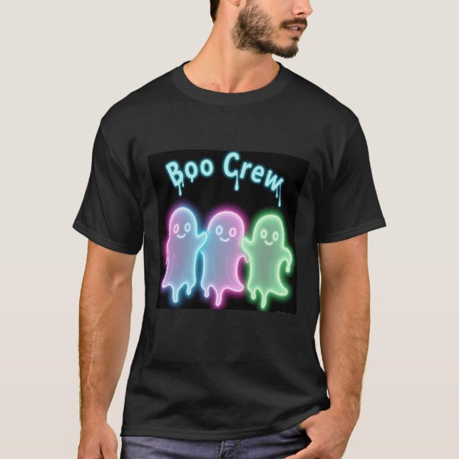 Boo Crew Neon Spöken T Shirt (Framsida)