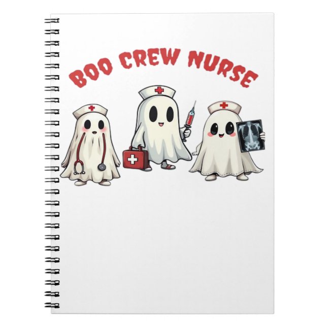 BOO CREW NURSE Essential T-Shirt Anteckningsbok (Framsidan)