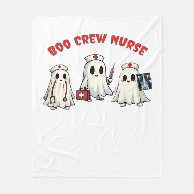 BOO CREW NURSE Essential T-Shirt Fleecefilt (Framsidan)