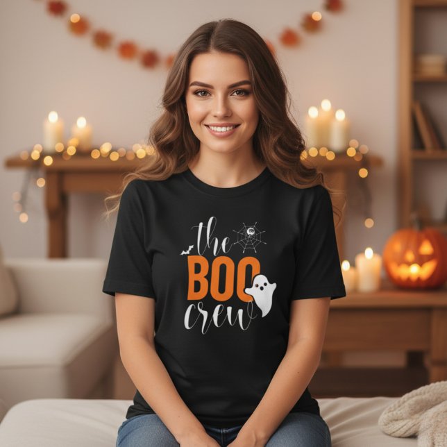 Boo Crew Orange and Black Halloween Family T Shirt (The Boo Crew Orange and Black Halloween Family T-Shirt)