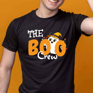 Boo Crew Orange Family Halloween Matching T Shirt