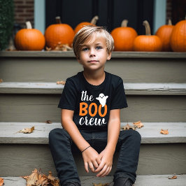Boo Crew Orange Halloween-familjen som matchar bar T Shirt