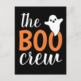 Boo Crew Orange Halloween-familjen som matchar Helg Vykort