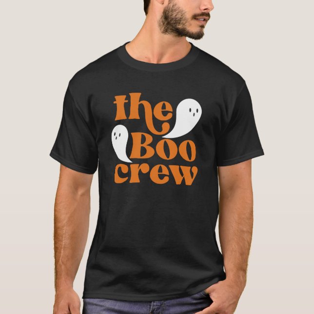 Boo Crew Orange Halloween-familjen som matchar T-S T Shirt (Framsida)