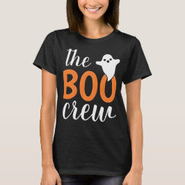 Boo Crew Orange Halloween-familjen som matchar T Shirt