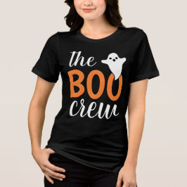 Boo Crew Orange Halloween-familjen som matchar T Shirt