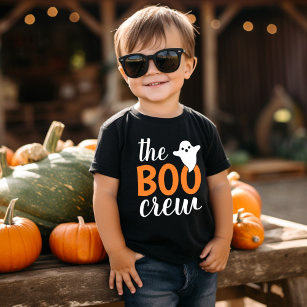 Boo Crew Orange Halloween-familjen som matchar T Shirt