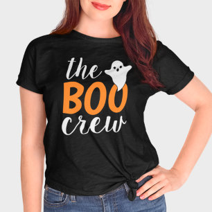 Boo Crew Orange Halloween-familjen som matchar T Shirt