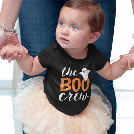 Boo Crew Orange Halloween-familjen som matchar T Shirt