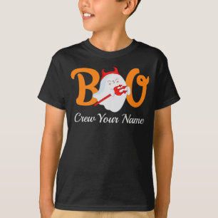 Boo Crew Orange Halloween Family Matching T Shirt
