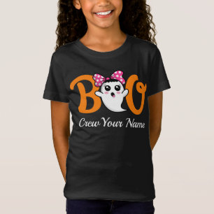 Boo Crew Orange Halloween Family Matching T Shirt