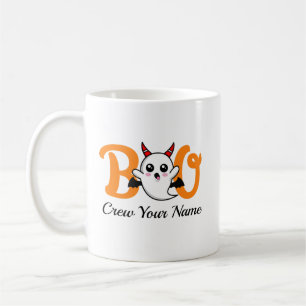 Boo Crew Orange Halloween Family Personlig Kaffemugg
