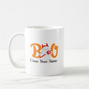 Boo Crew Orange Halloween Family Personlig Kaffemugg