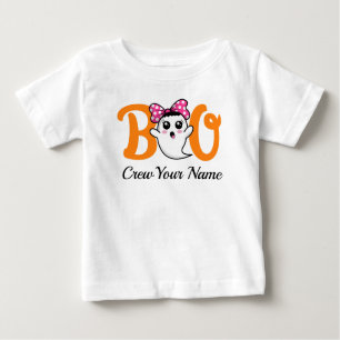 Boo Crew Orange Halloween Family Personlig T Shirt