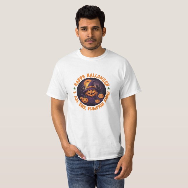 Boo Crew Orange Halloween T Shirt (Hel framsida)