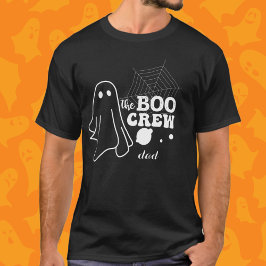 Boo Crew Pappa Familj Matchande Vit Halloween T Shirt