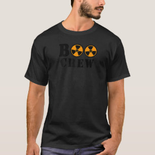 Boo Crew Radioactive Warning Sign Halloween Raglan T Shirt