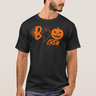 Boo Crew Retro Halloween Matchande Familj Grupp Sj T Shirt