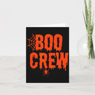Boo Crew Rolig Halloween Tröja För Gruppkostym F Kort