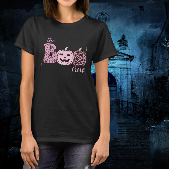Boo Crew Rosa Pumpkin Animal Print T Shirt (Skapare uppladdad)