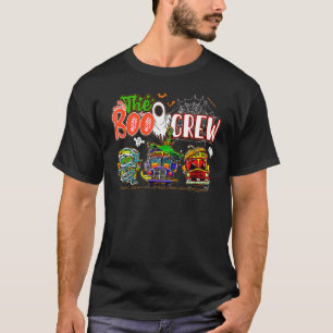 Boo Crew School Buss Driver Halloween Costume T Shirt