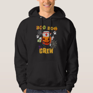 Boo Crew Sjuksköterska Doktor Dräkt Halloween Spök Hoodie
