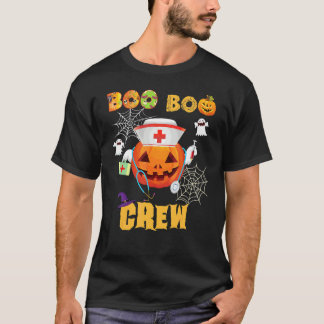 Boo Crew Sjuksköterska Doktor Dräkt Halloween Spök T Shirt