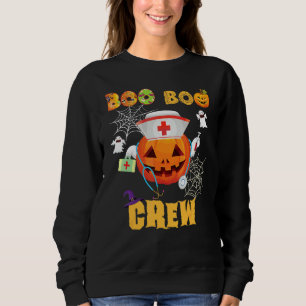Boo Crew Sjuksköterska Doktor Kostym Halloween Spö T Shirt