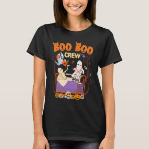 Boo Crew Sjukvårdare EMT Nurse Medical Ghost Hallo T Shirt