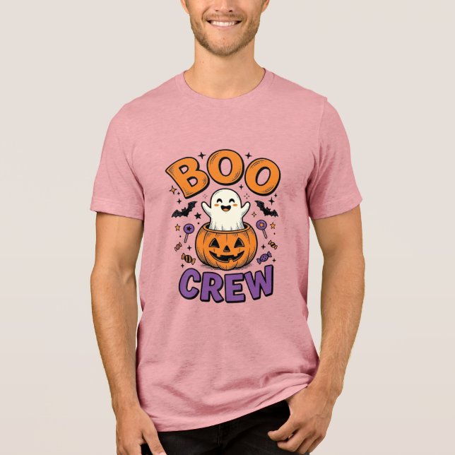 Boo Crew Söt Spök Pumpa Halloween Tröja Design (Framsida)