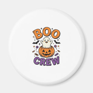 Boo Crew Söt Spök Pumpa Halloween Tröja Design Magnet