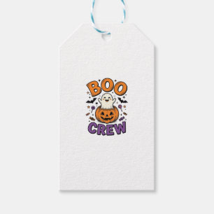 Boo Crew Söt Spök Pumpa Halloween Tröja Design Presentetikett