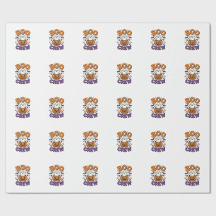 Boo Crew Söt Spök Pumpa Halloween Tröja Design Presentpapper
